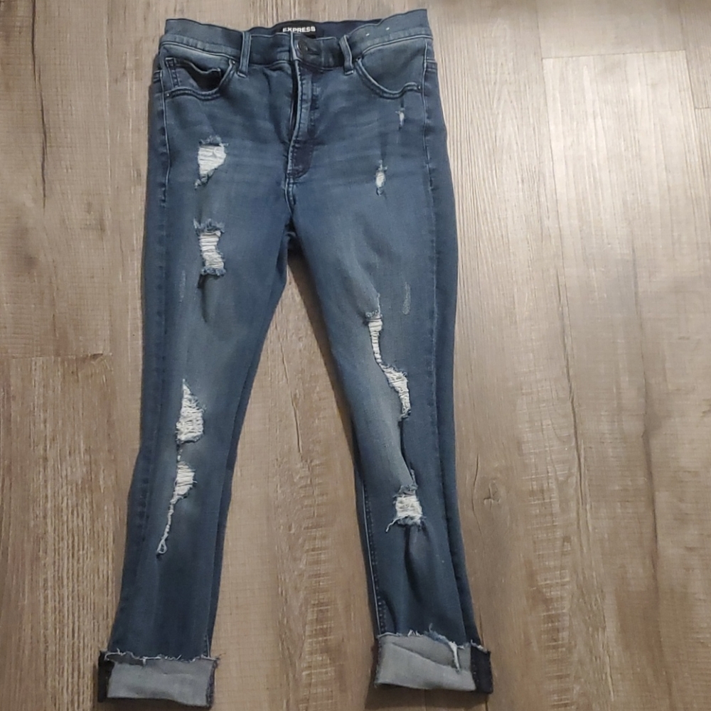 Express denim perfect ankle high rise size 6R